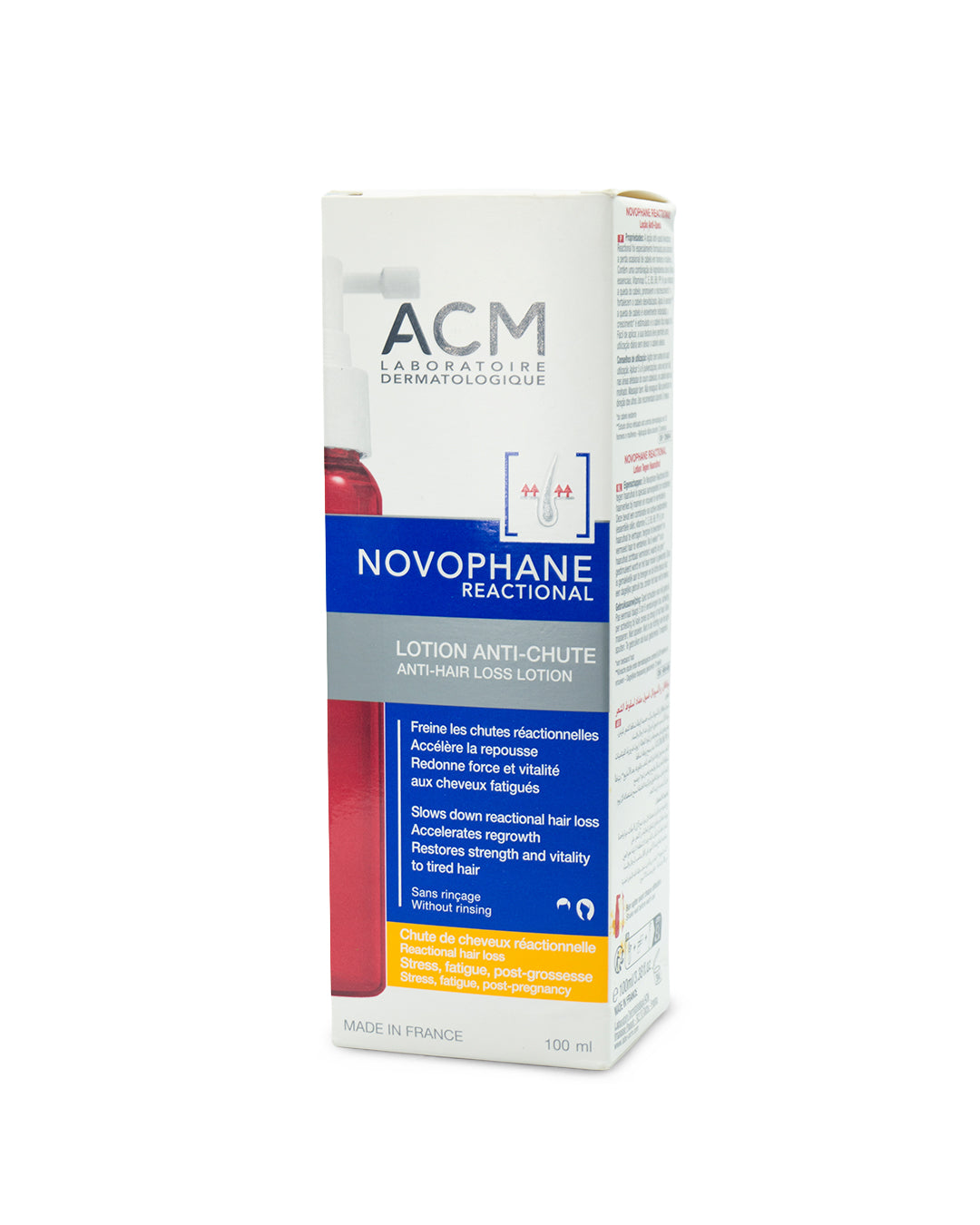 Novophane reactional loción anticaída reactiva 100mL. ACM