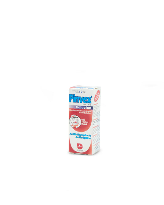 Pinvex solución para uso tópico bucal 10mL. Cofasa