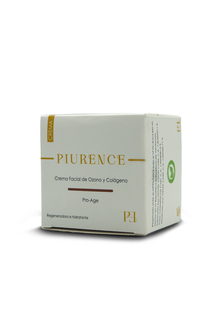 Piurence crema facial ozono colágeno 30g