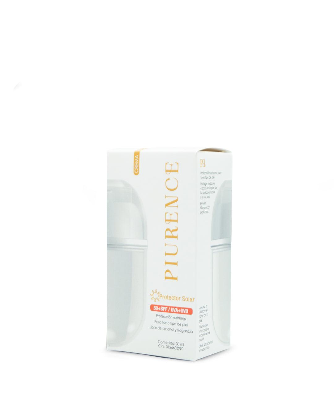 Piurence protector solar crema FPS 50 30mL