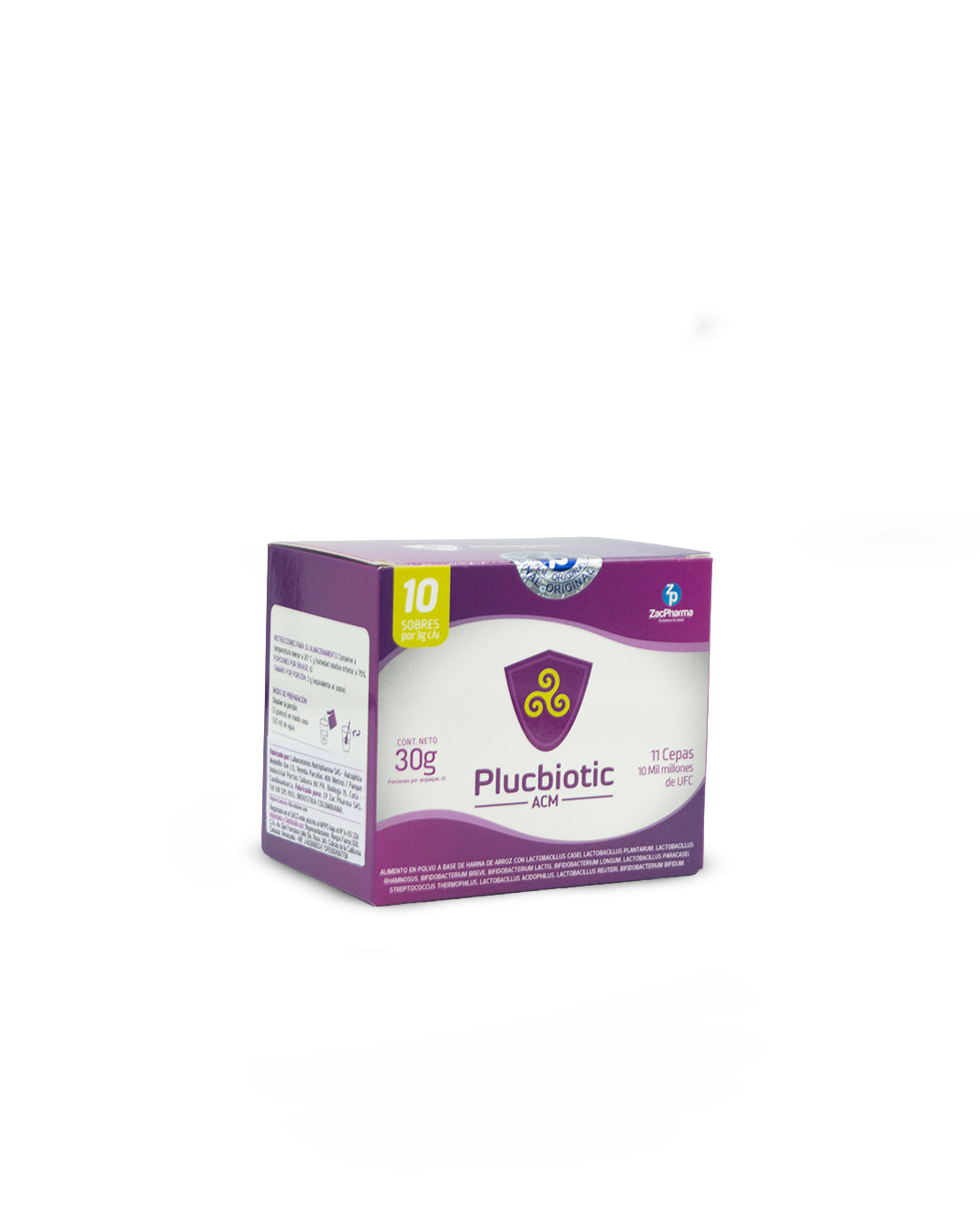 Plucbiotic probiótico 11 cepas. Sobres de 3g. Norgus