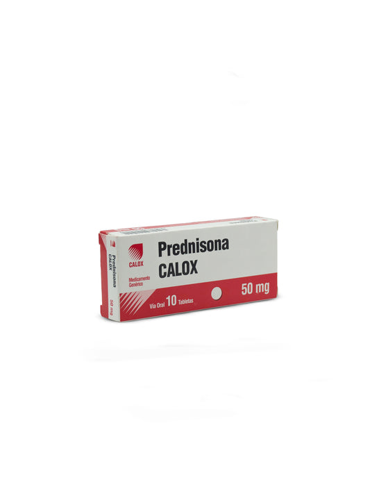 Prednisona 50mg x 10 tabletas | Calox