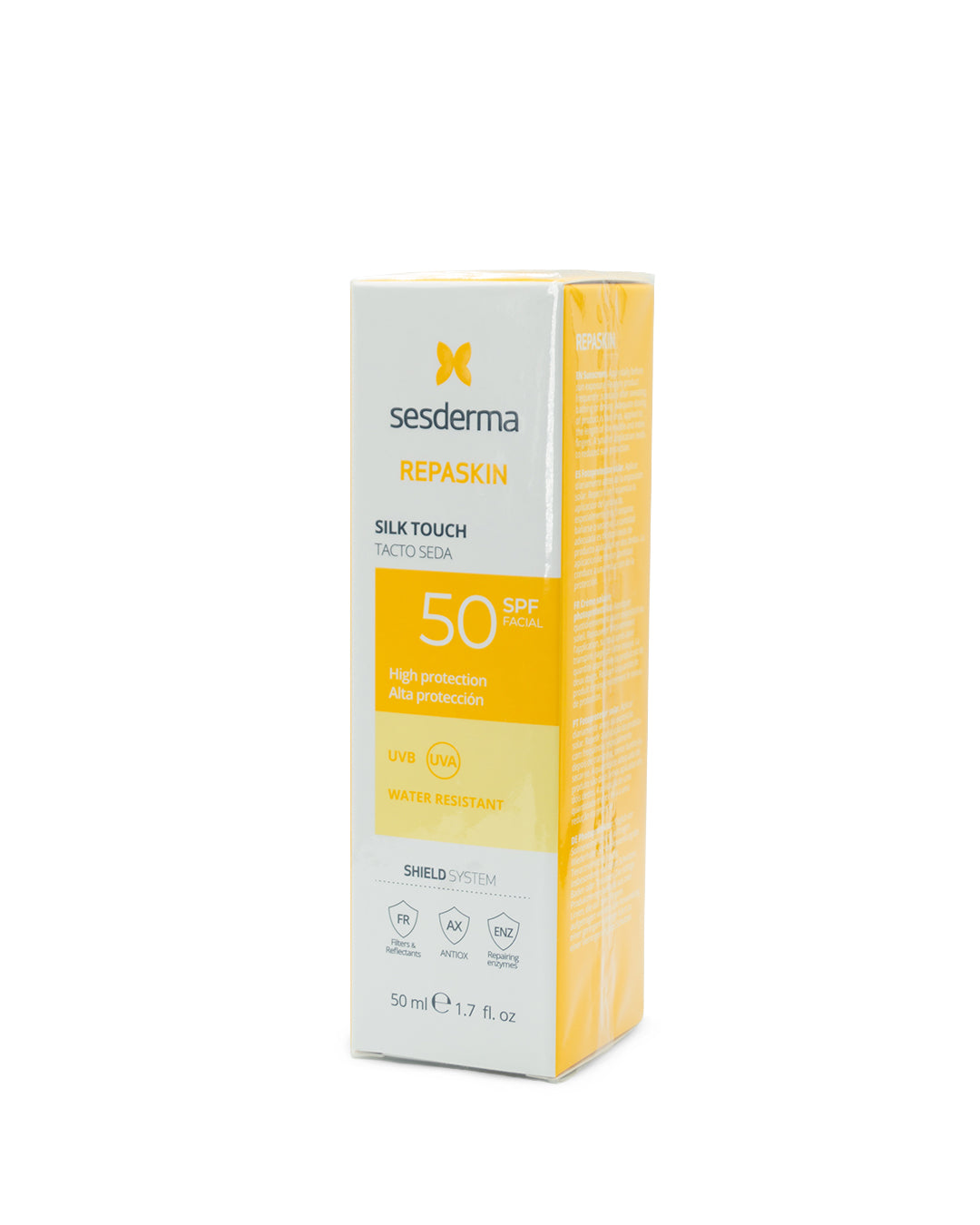 Repaskin facial tacto seda FPS 50 50mL. Sesderma