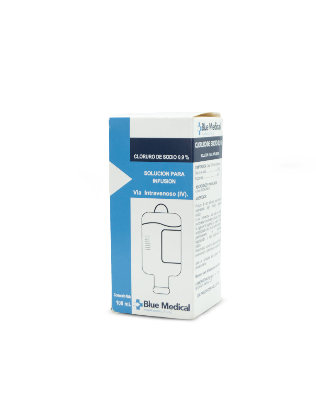 Solución fisiológica 0.9%. Blue medical