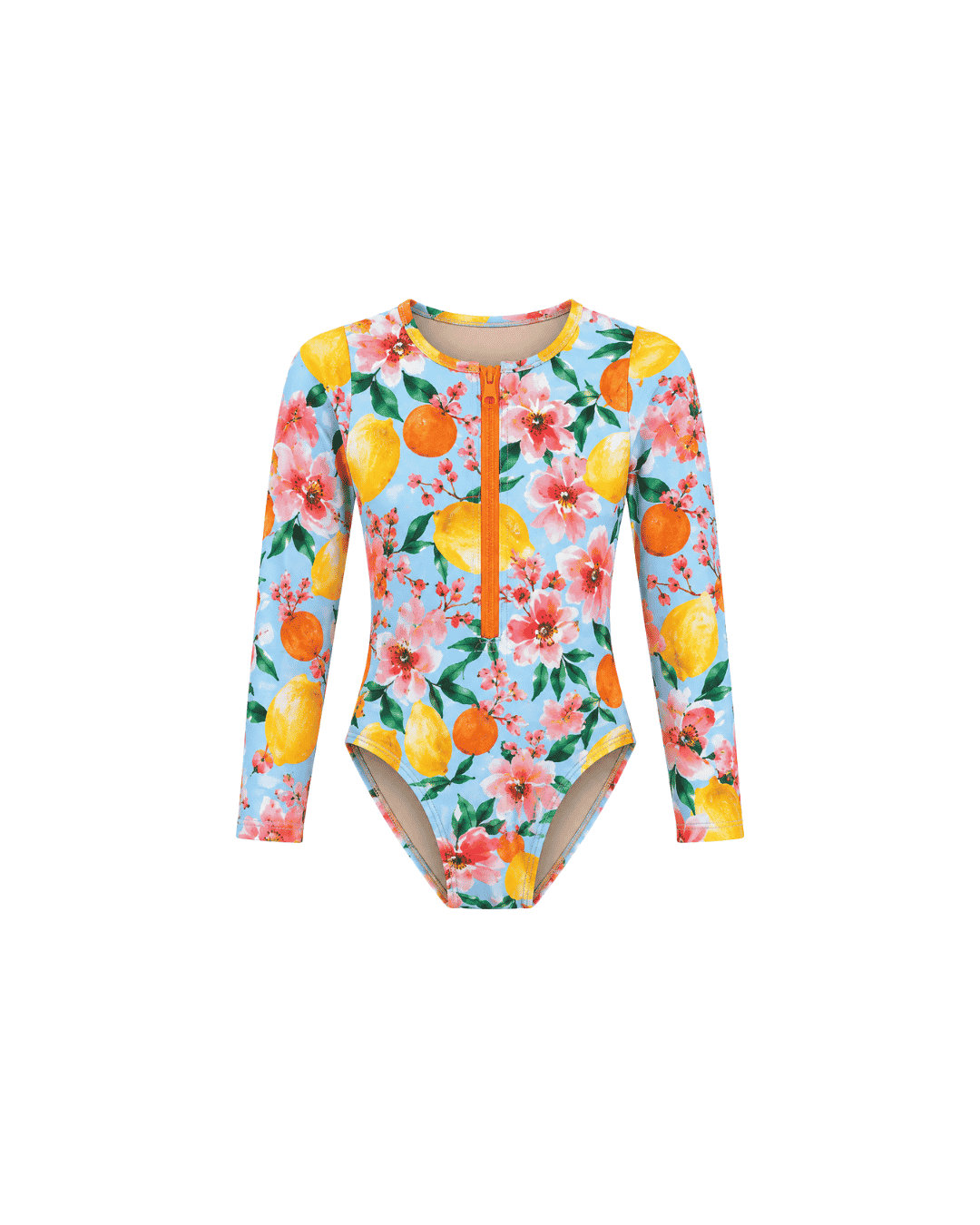 Traje de baño para niñas sin capucha con protección solar. Soluvle