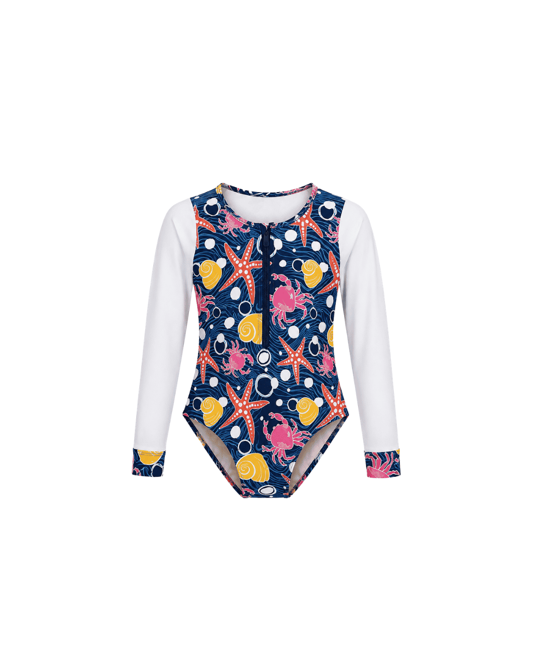 Traje de baño para niñas sin capucha con protección solar. Soluvle