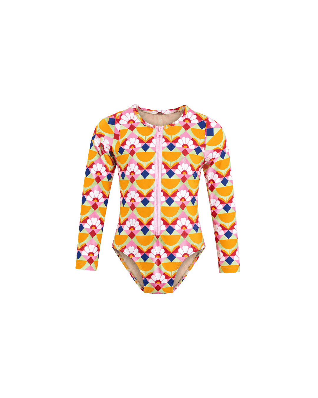 Traje de baño para niñas sin capucha con protección solar. Soluvle