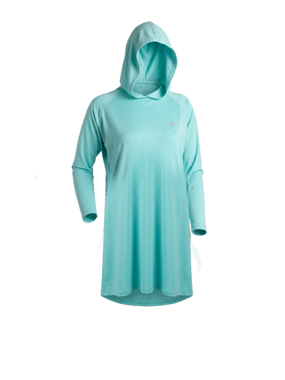 Vestido corto con protección solar. Soluvle