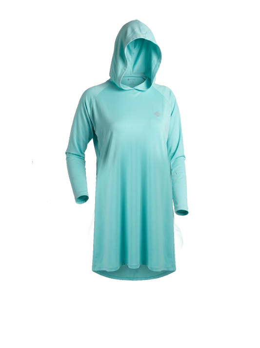 Vestido corto con protección solar. Soluvle