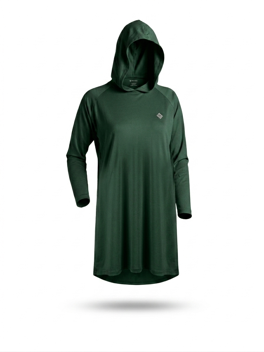Vestido corto con protección solar. Soluvle
