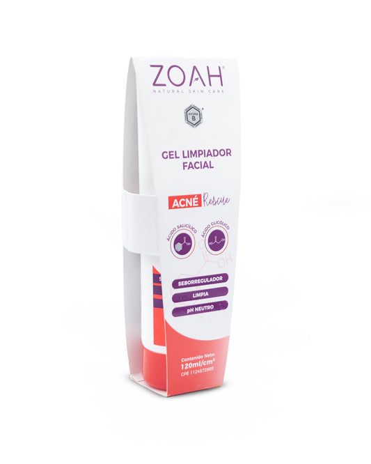 Zoah acne rescue gel limpiador facial 120mL