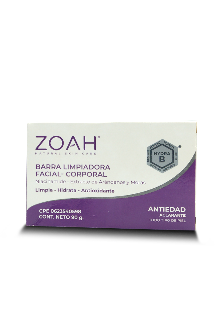 Zoah barra limpiadora facial-corporal 90g