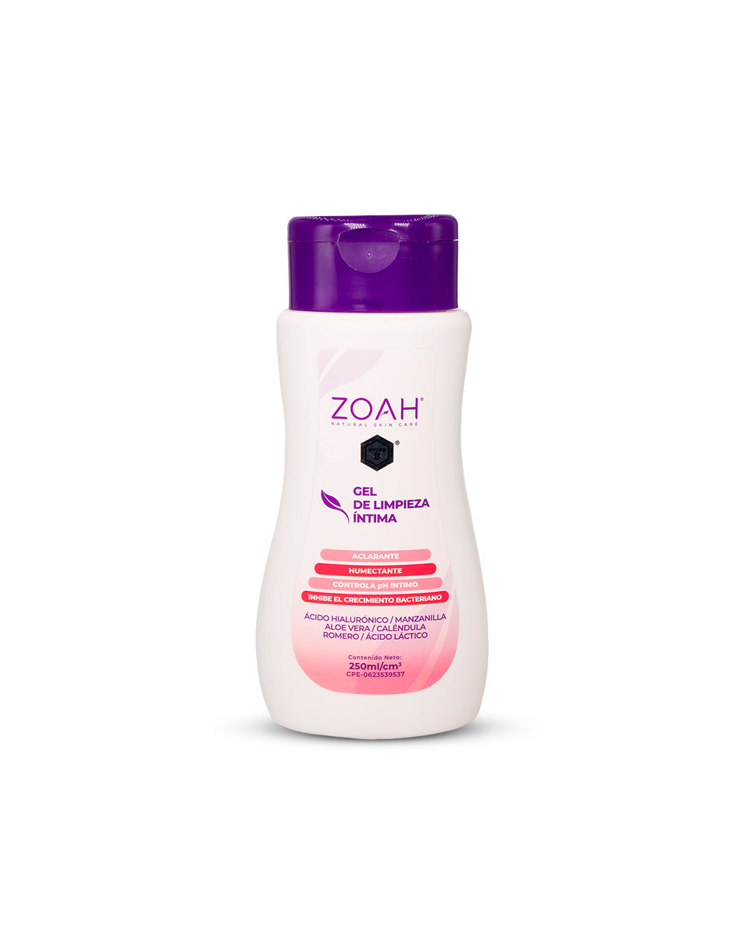 Zoah gel de limpieza íntima 250mL