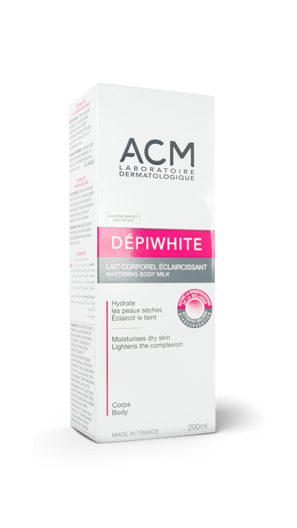 Depiwhite leche corporal blanqueadora 200mL. ACM
