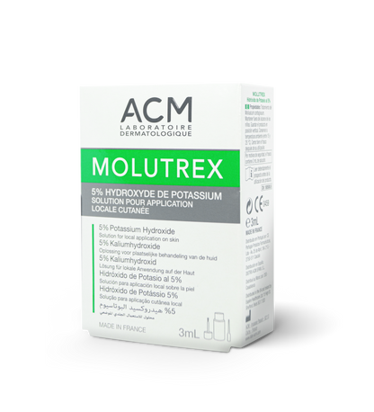 Molutrex hidróxido de potasio 5% solución 3mL. ACM