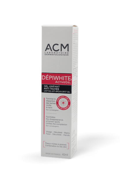 Depiwhite active gel antimanchas unificador 40mL. ACM