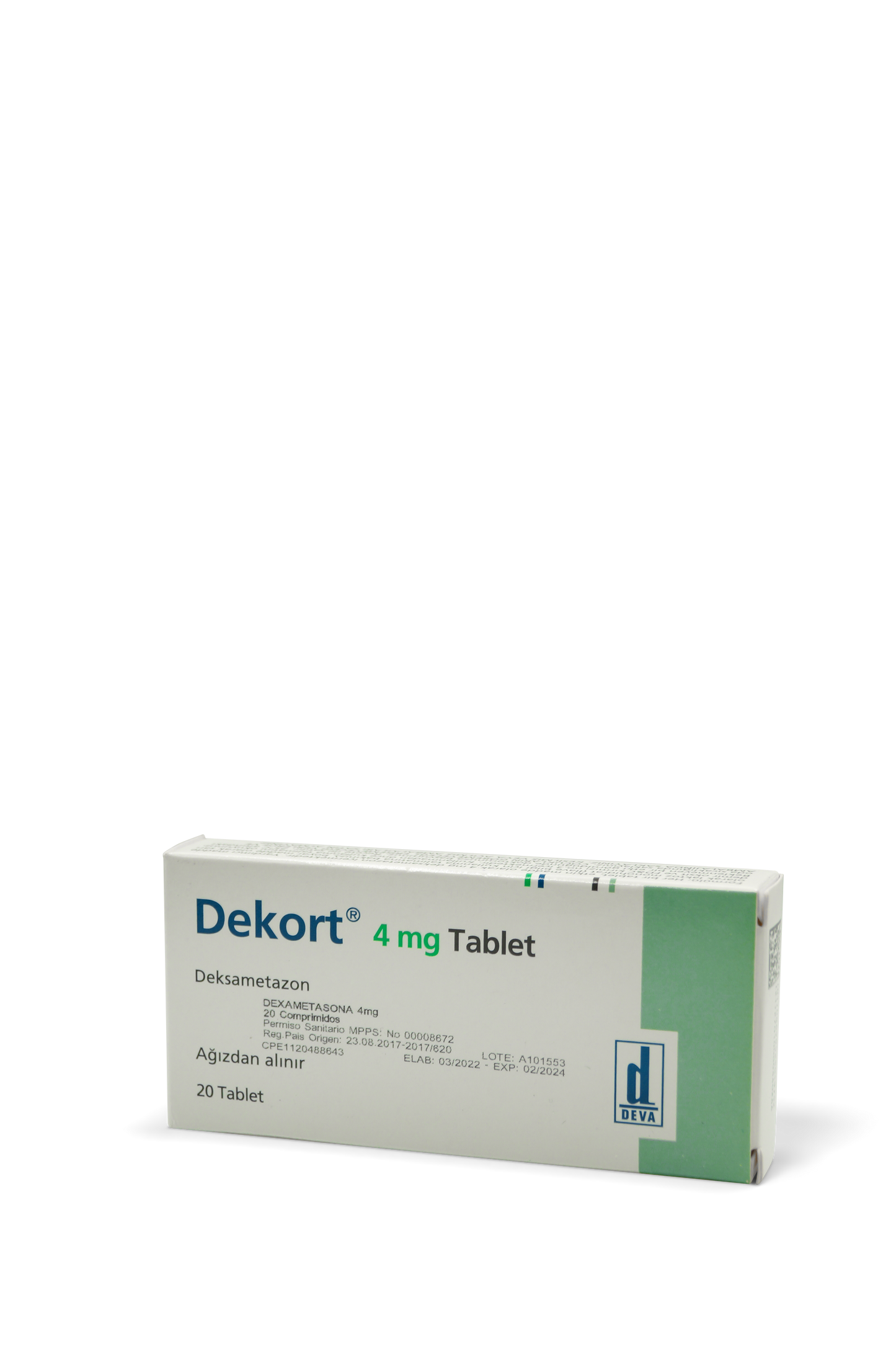 Dekort 4mg 20 tabletas