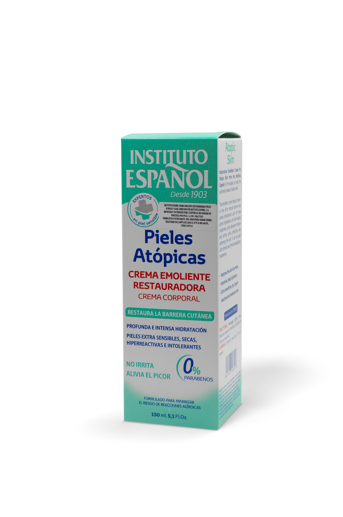 Instituto Español pieles atópicas crema emoliente restauradora 150mL