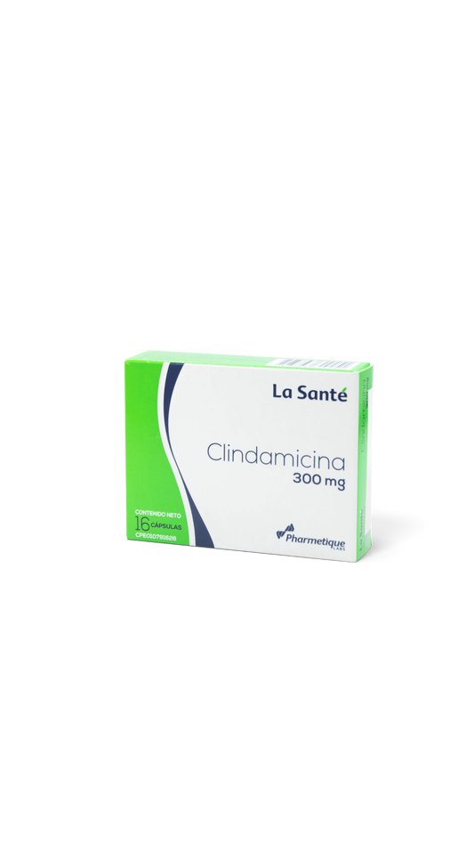 Clindamicina 16 cápsulas 300mg