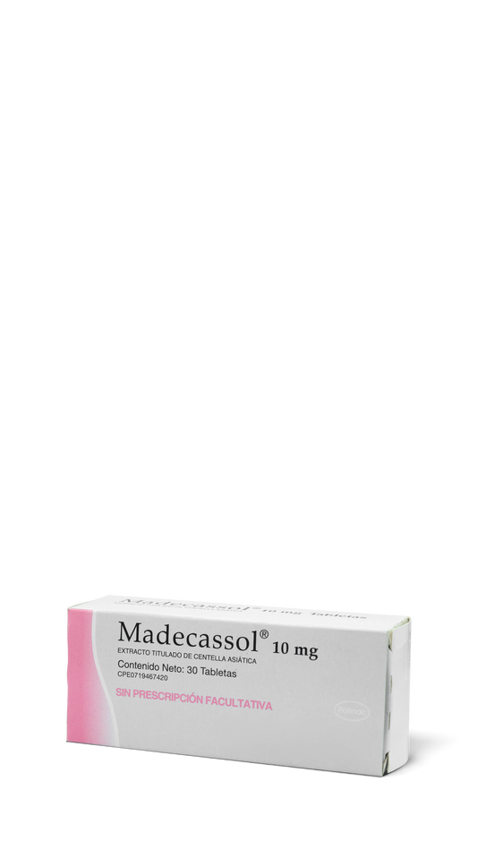 Madecassol 30 tabletas 10mg