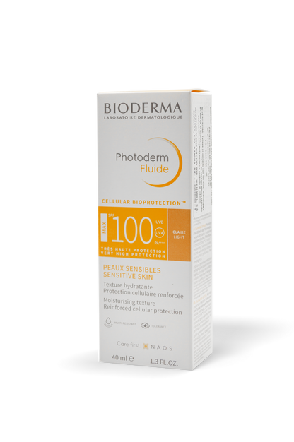 Photoderm fluido FPS 100 piel sensible 40mL. Bioderma