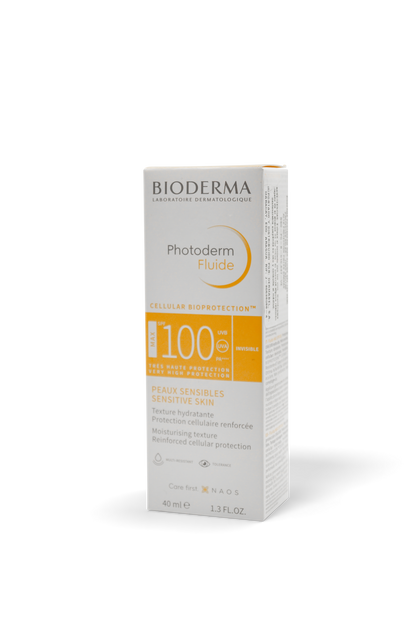 Photoderm fluido FPS 100 piel sensible 40mL. Bioderma