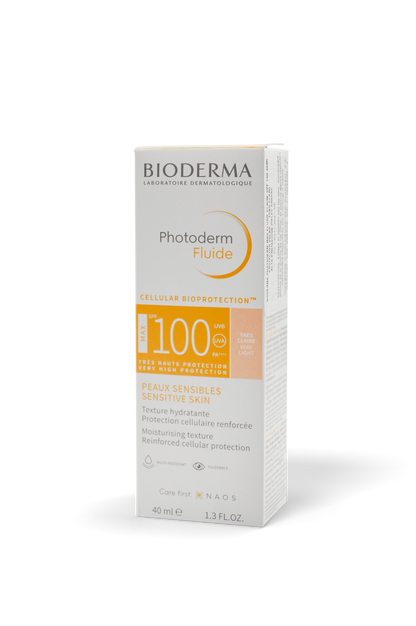 Photoderm fluido FPS 100 piel sensible 40mL. Bioderma