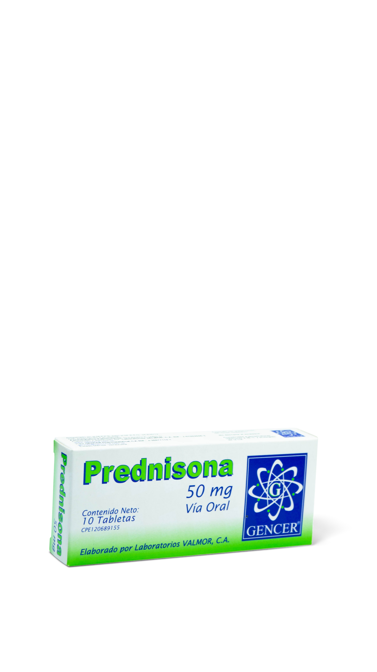 Prednisona 10 tabletas 50mg